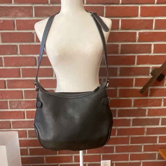 •❤️SOLD❤️Lancel Paris Black Pebbled Leather Zip Crossbody Shoulder Bag, NWOT - Picture 2 of 14